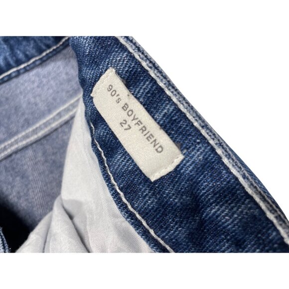 Women's Pacsun 90s Boyfriend Cargo Jeans Size 27 Blue Denim With Multiple Pocket - Picture 4 of 11